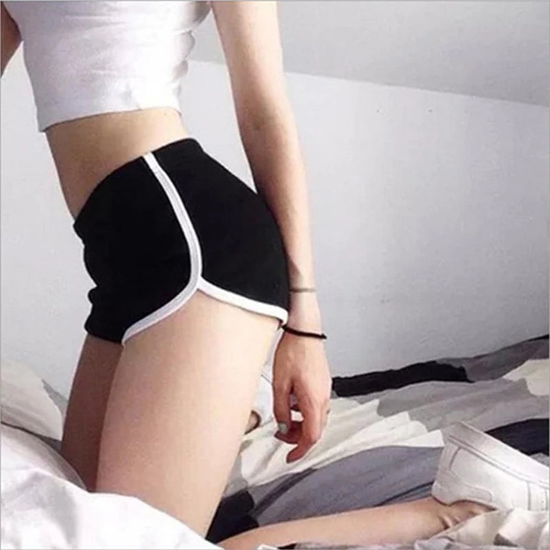 Women's Candy-Color Skinny Sports Shorts