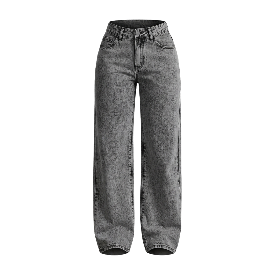 Unisex Vintage Embroidered Denim Jeans