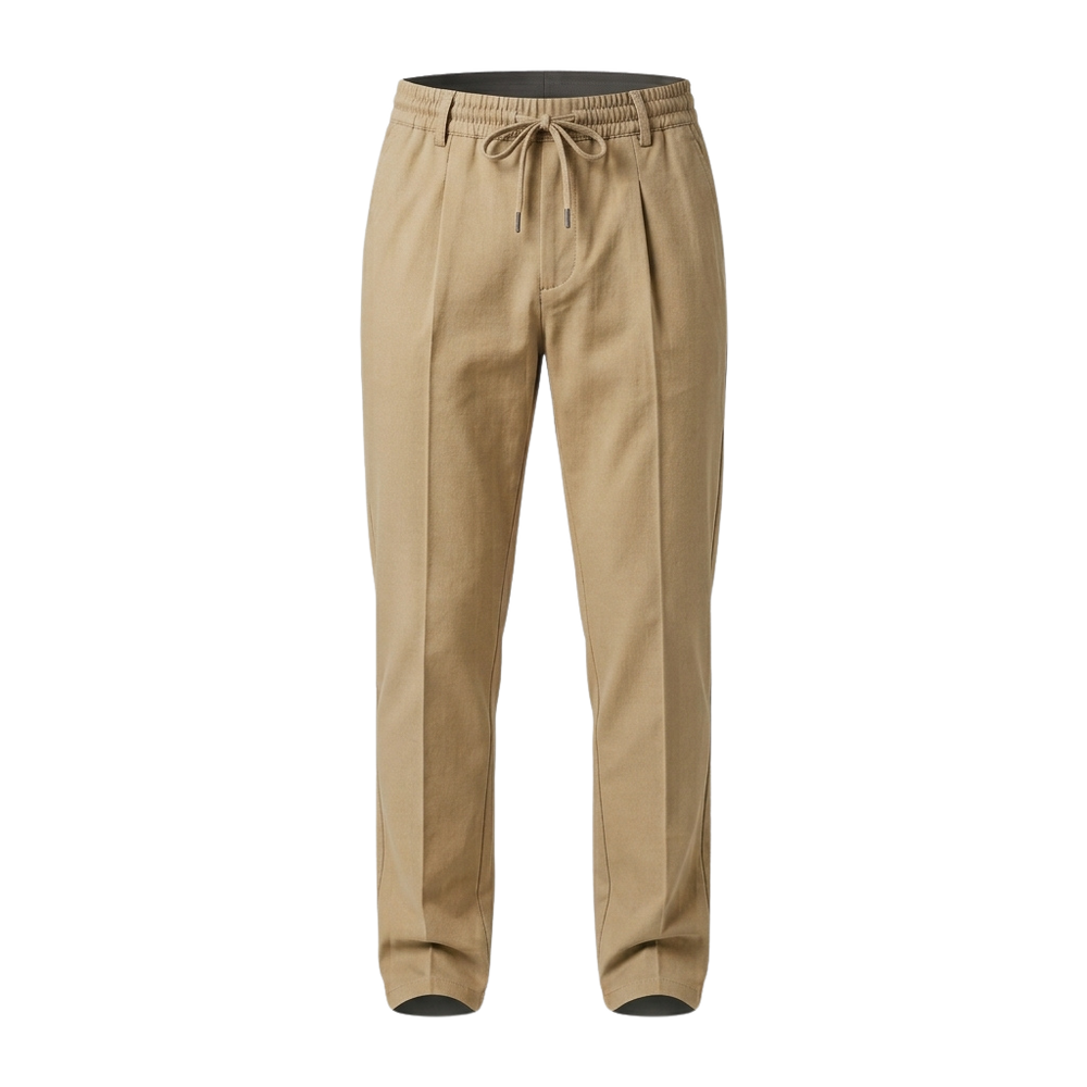 Men's Slim-Fit Elastic Waist Pants