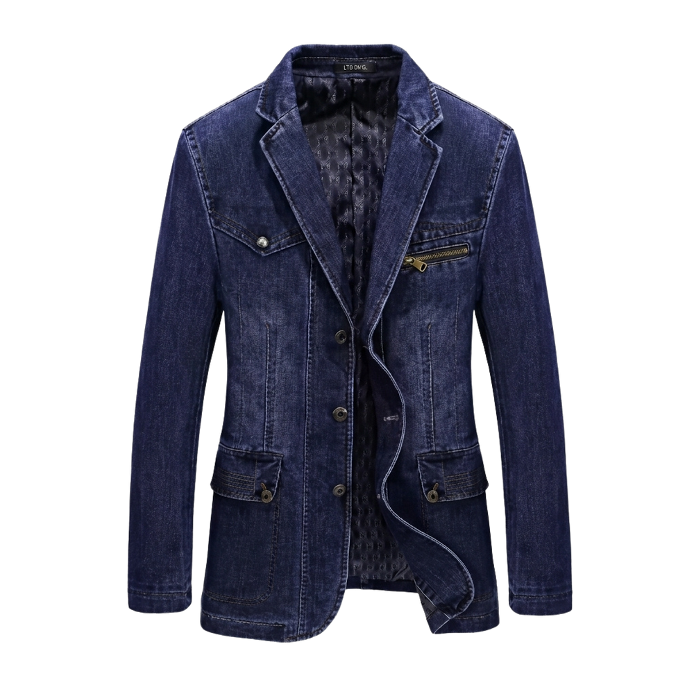 Men's Denim Blazer Jacket