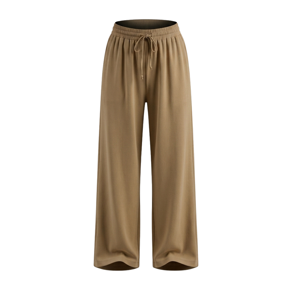 Women's High-Waisted Ice Silk Wide Leg Pants