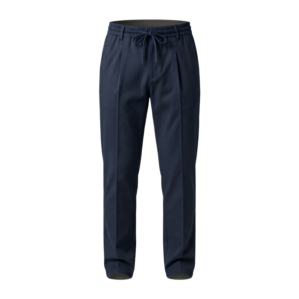 Men's Slim-Fit Elastic Waist Pants