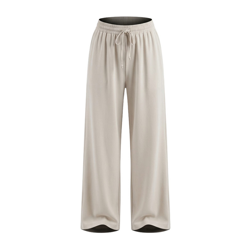 Women's High-Waisted Ice Silk Wide Leg Pants