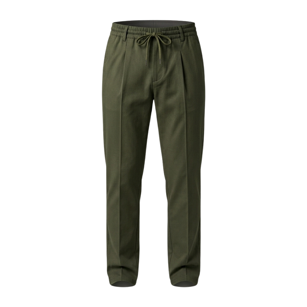 Men's Slim-Fit Elastic Waist Pants