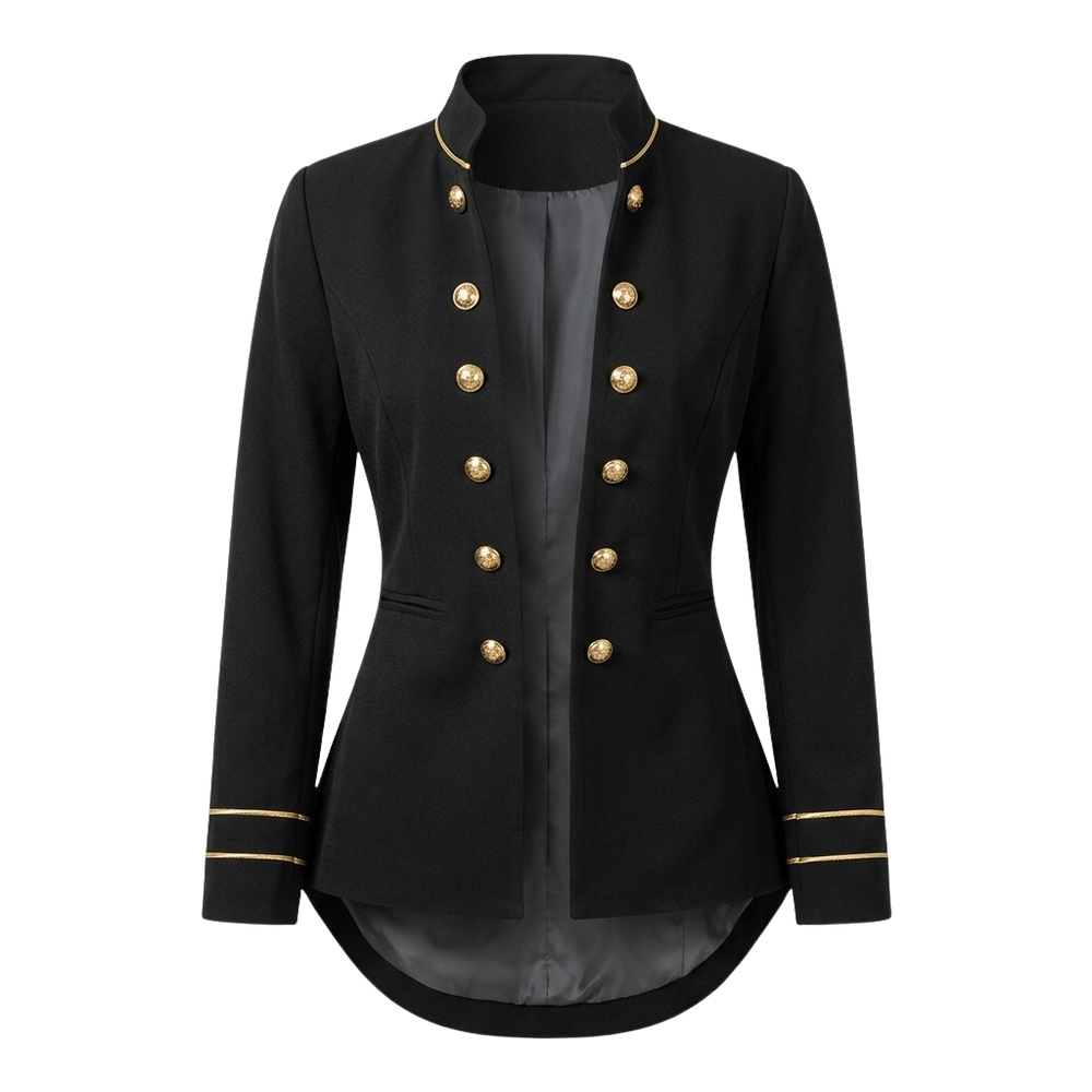 Women's Slim Fit Stand Collar Blazer