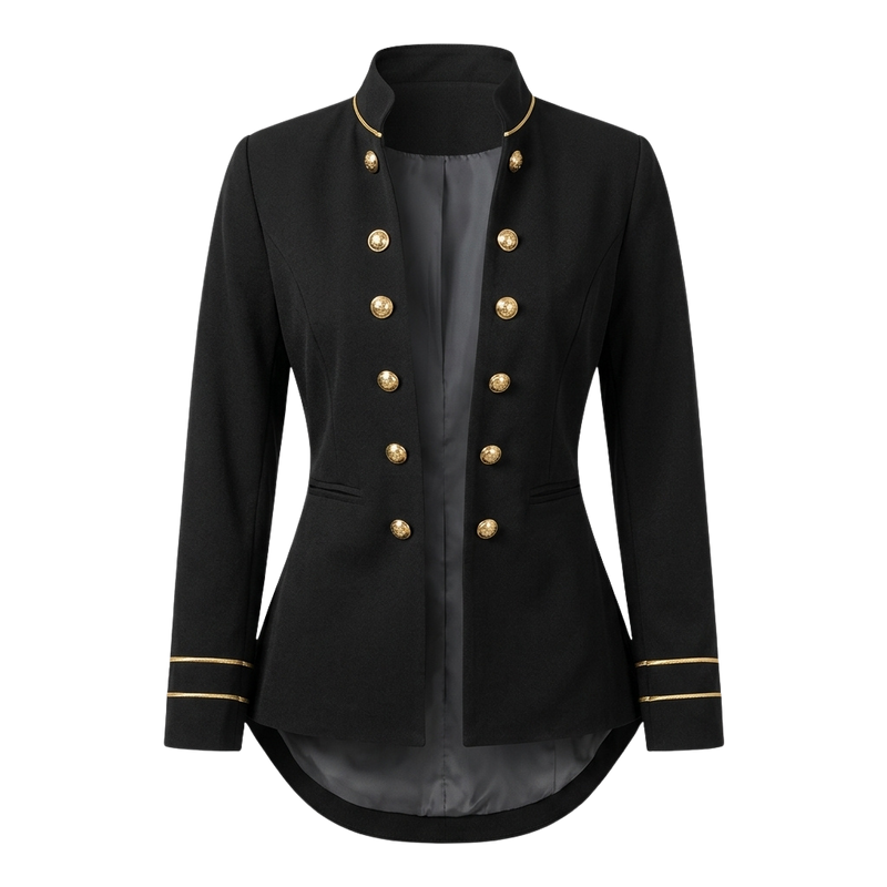 Women's Slim Fit Stand Collar Blazer